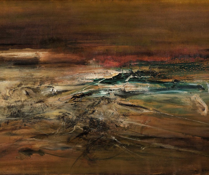 گالری آثار نقاشی زاوو ووکی هنرمند چینی فرانسوی