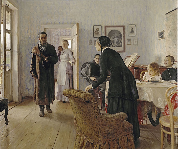 ilya repin unexpected visitors