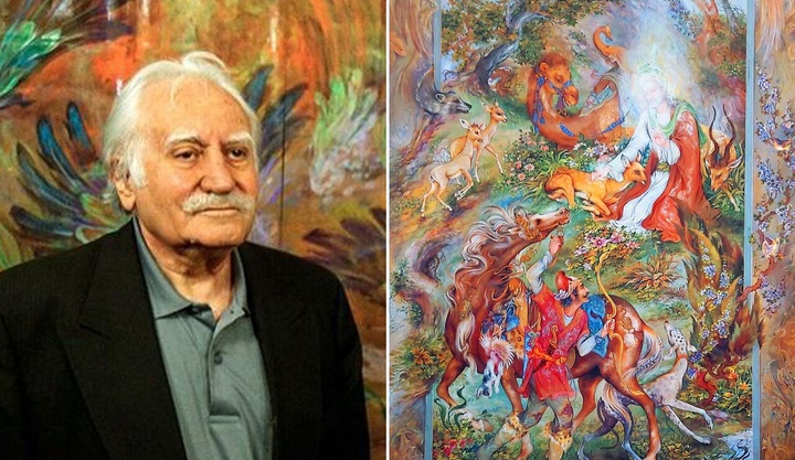 استاد فرشچیان شمایل امام رضا (ع) را خواب دید و نقاشی کرد