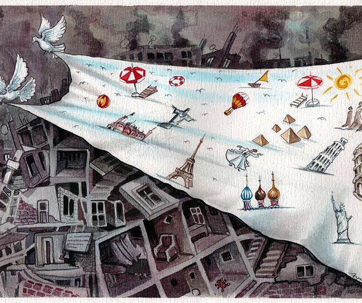 گالری آثار کارتون هالیت کورتموس از بلغارستان