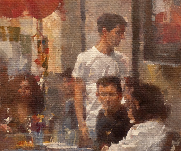 گالری آثار نقاشی رنگ روغن جیمز کراندال از آمریکا