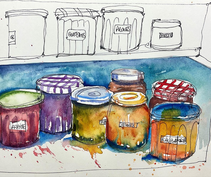 گالری نقاشی های آبرنگ والری مافریکا از فرانسه