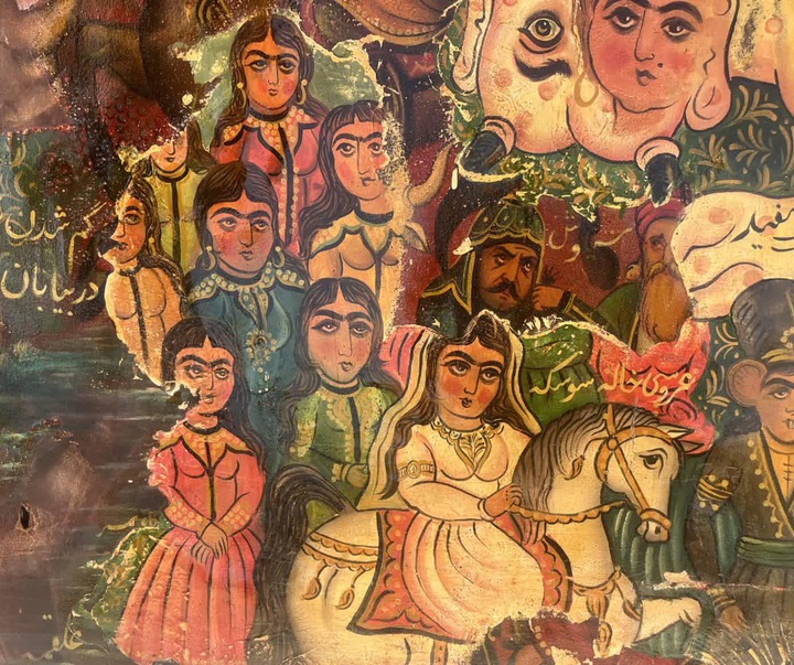 گالری نقاشی های نو قهوه خانه ای مهدی طالعی‌نیا از ایران