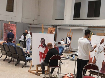 کارگاه «همبستگی با غزه در قاب نقاشی» در حوزه هنری