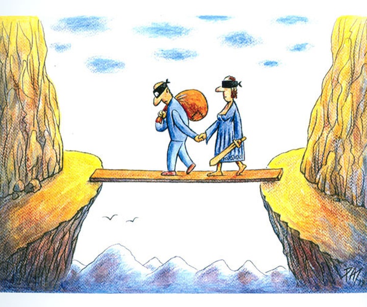 گالری آثار کارتون جولیان پنا پای از رومانی