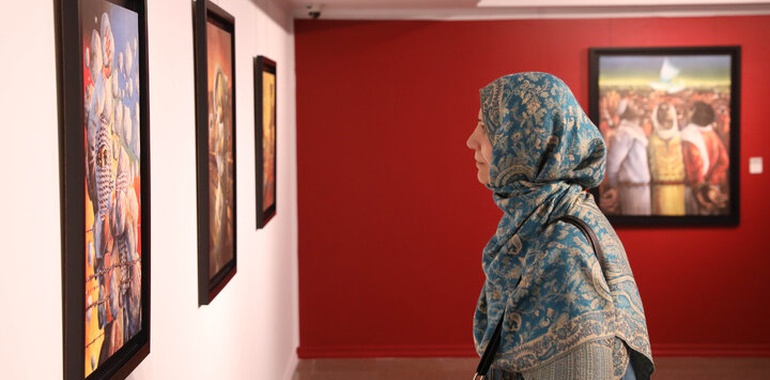 نمایشگاه «نقاش سرزمین زخمی» افتتاح شد