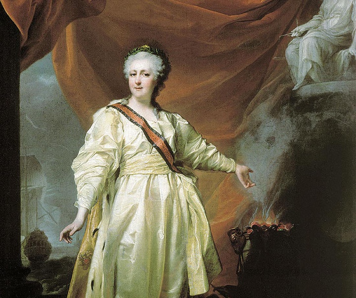 dmitry levitzky catherine the great in a temple of justice