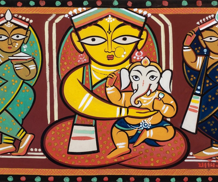 گالری آثار نقاشی جامینی روی از هند