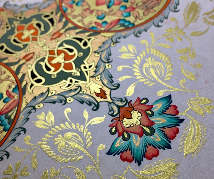 گالری آثار گل و مرغ و تذهیب آرمین رهبر از ایران