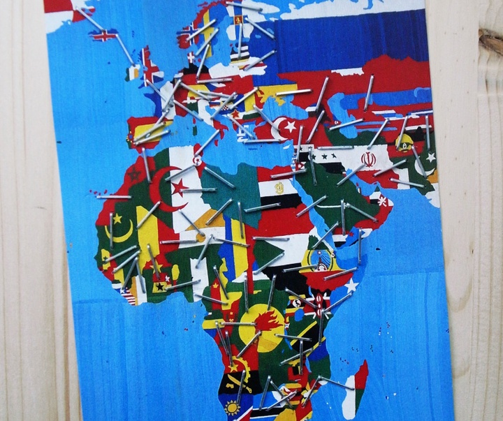 گالری آثار چیدمان و حجم جاناتان مانک از بریتانیا