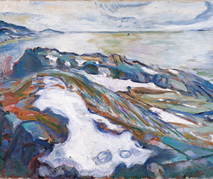 edvard munch   winter landscape