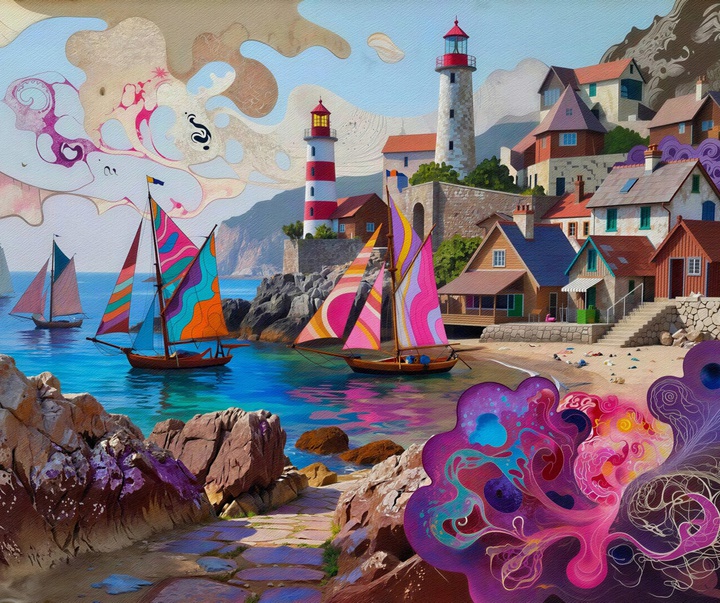 گالری نقاشی‌های اکرلیک لیا روشه از اسپانیا