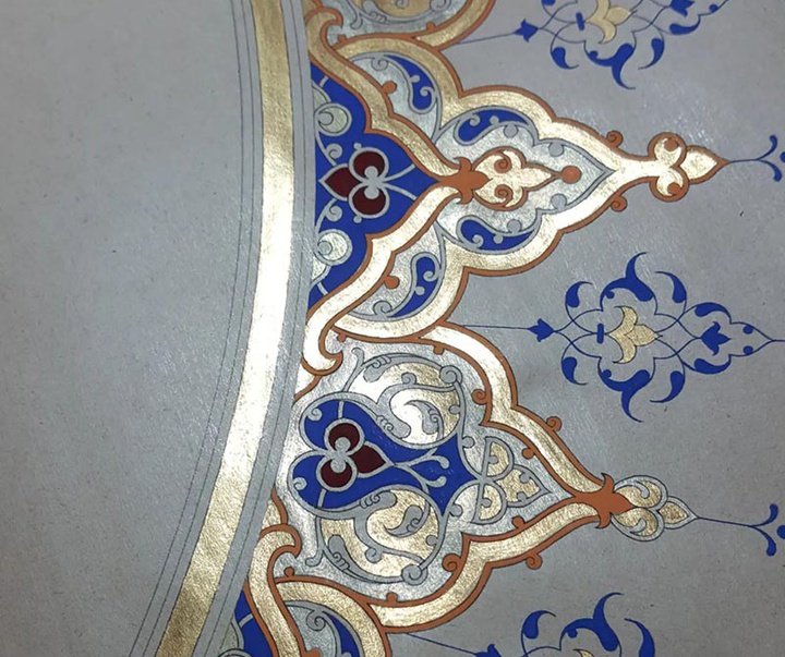 گالری آثار تذهیب و گل و مرغ محمدرضا هنرور از ایران