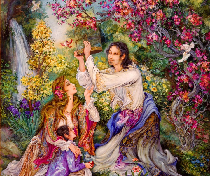 گالری آثار نگارگری محمود فرشچیان