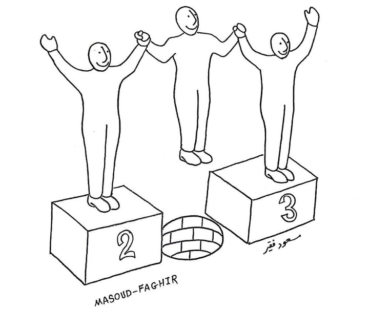 گالری کارتون‌های مسعود فقیر از ایران