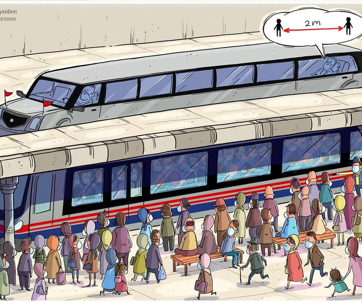 گالری کارتون‌های مهناز یزدانی از ایران