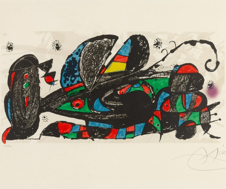 گالری آثار نقاشی خوان میرو از اسپانیا