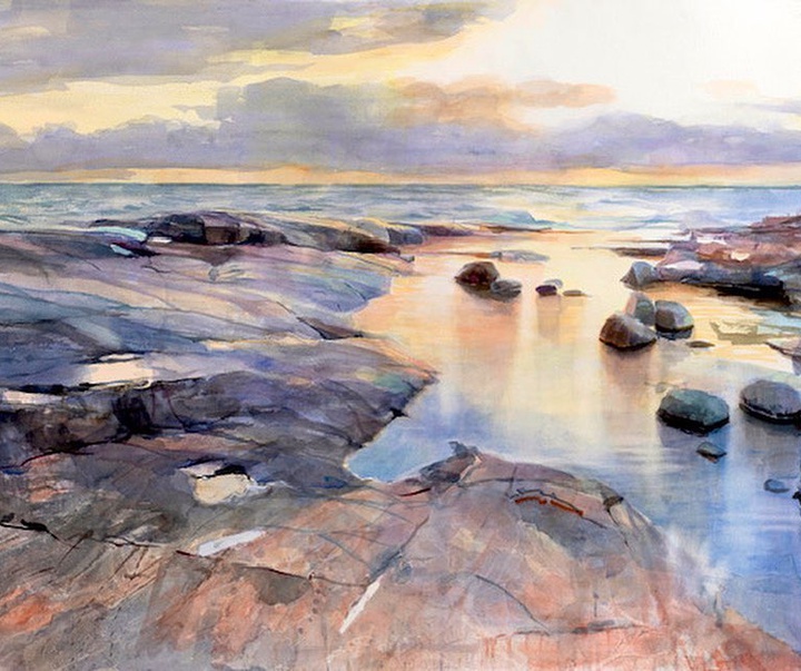 گالری نقاشی های آبرنگ آنت گوستافسون از سوئد