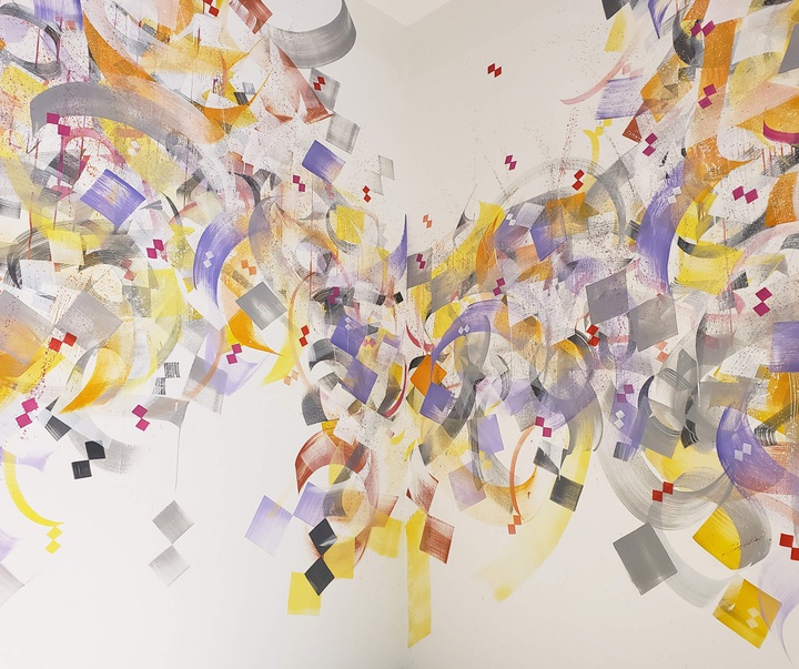 گالری آثار کالیگرافی محمد زمان از آمریکا