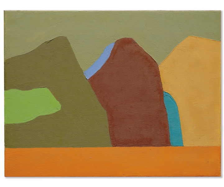 گالری نقاشی‌های انتزاعی اتل عدنان هنرمند لبنانی آمریکایی