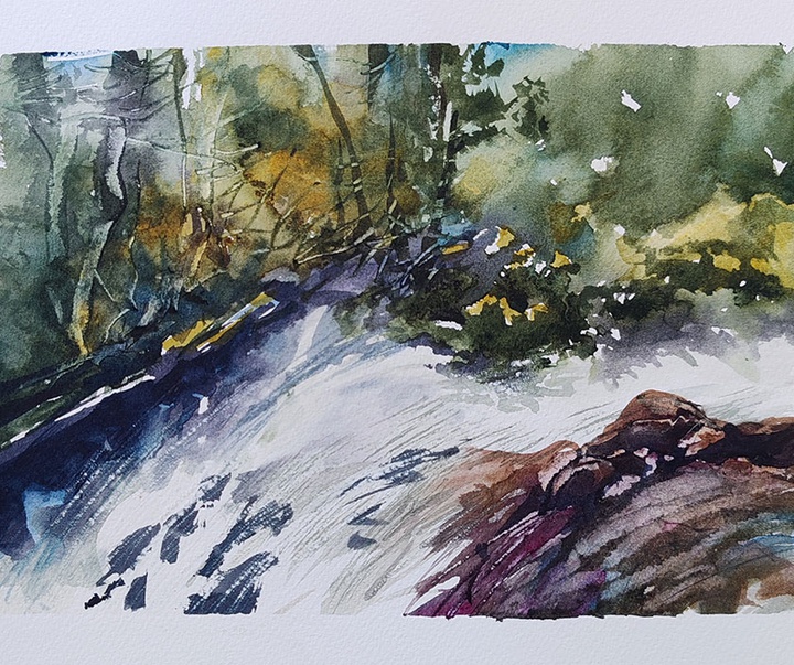 گالری نقاشی های آبرنگ آلن گگوت از فرانسه