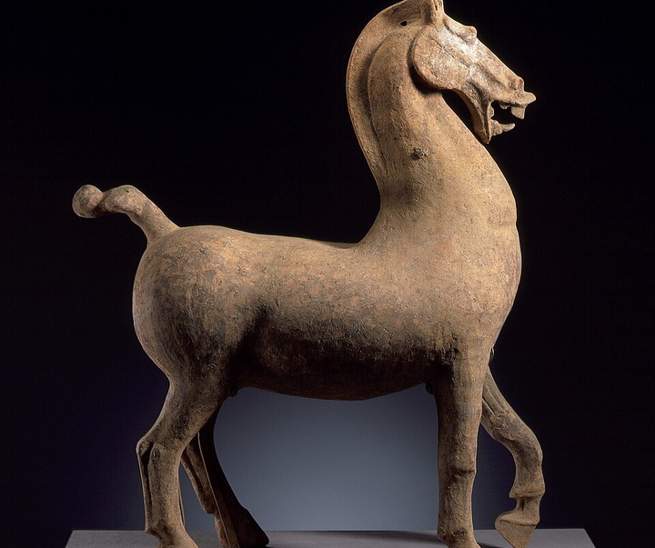funerary sculpture of a horse china sichuan province