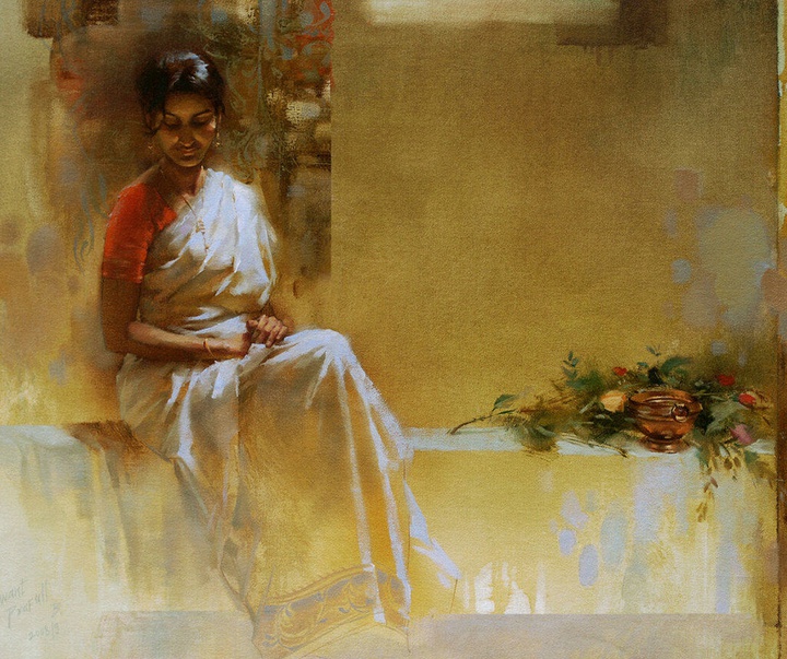 گالری نقاشی های آبرنگ پرافول بی ساوانت از هند