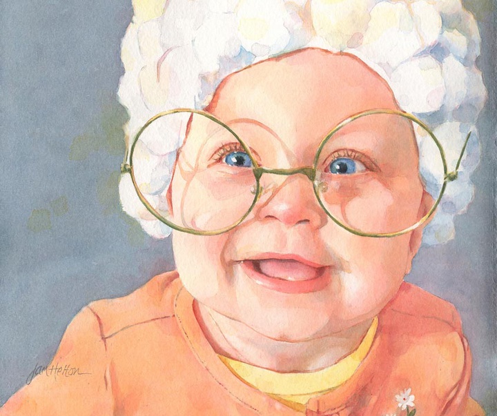 گالری نقاشی های آبرنگ جنین هلتون از آمریکا