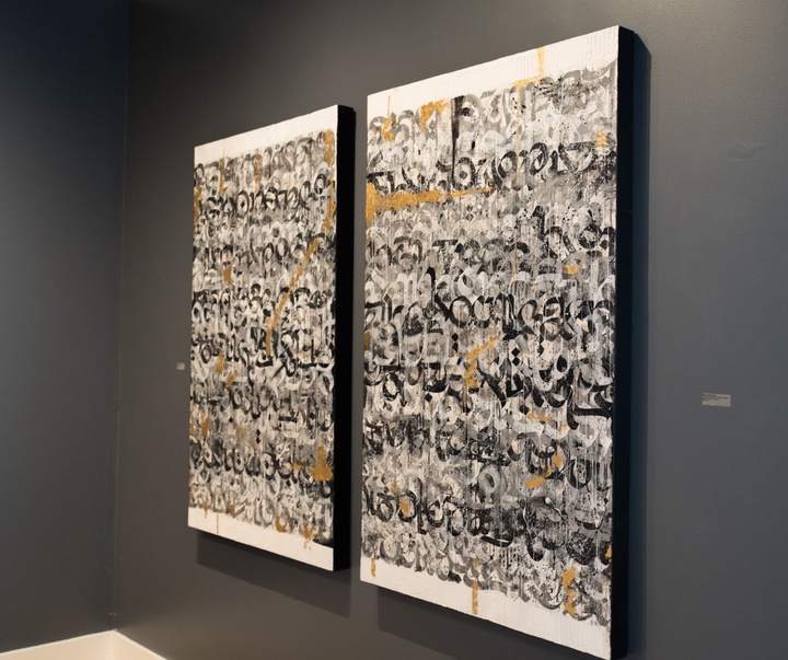 گالری آثار کالیگرافی محمد زمان از آمریکا