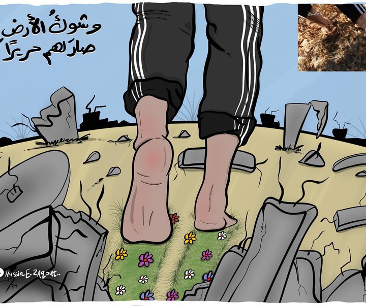 گالری آثار تصویرسازی حسین زقوت از فلسطین