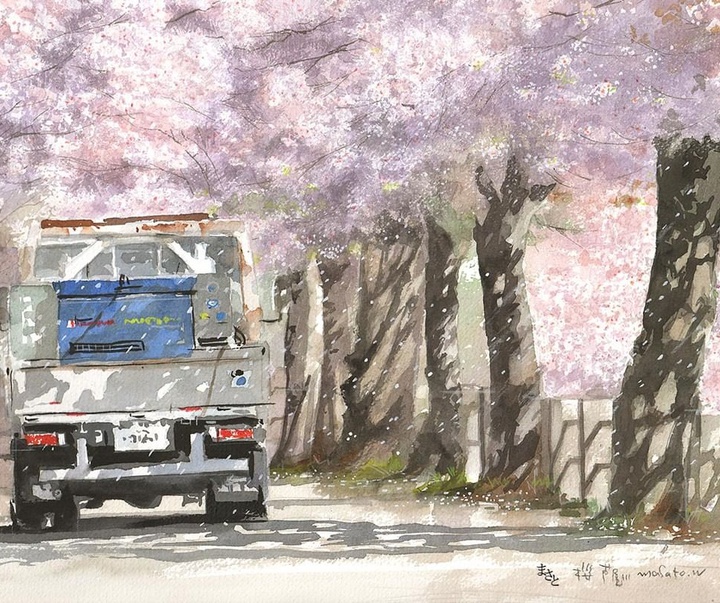 گالری نقاشی های آبرنگ ماساتو واتانابه از ژاپن