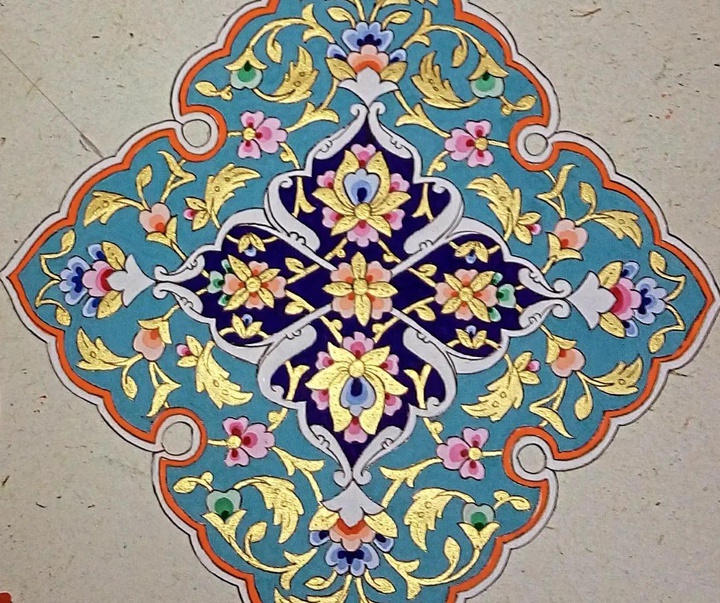 گالری آثار تذهیب مریم نیکروز از ایران
