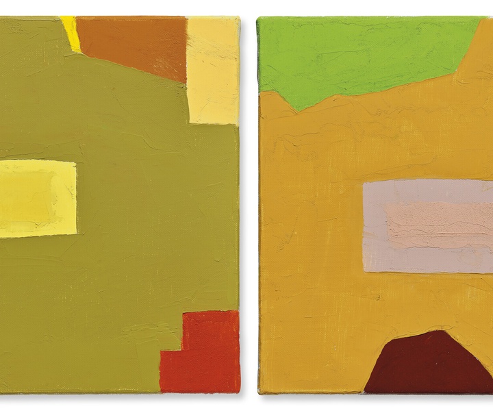 گالری نقاشی‌های انتزاعی اتل عدنان هنرمند لبنانی آمریکایی