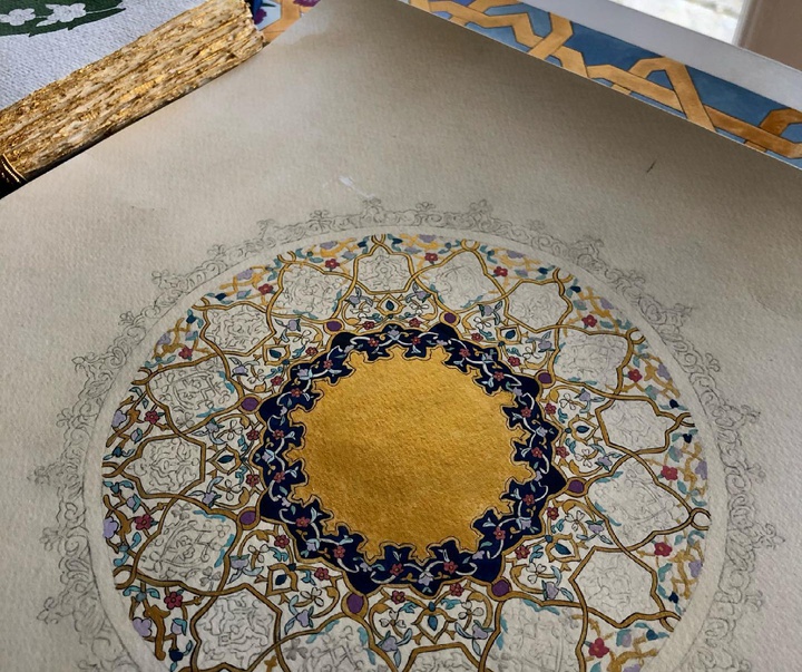 گالری آثار تذهیب امیلی واشنگتن از انگلیس