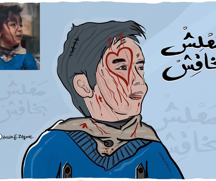 گالری آثار تصویرسازی حسین زقوت از فلسطین