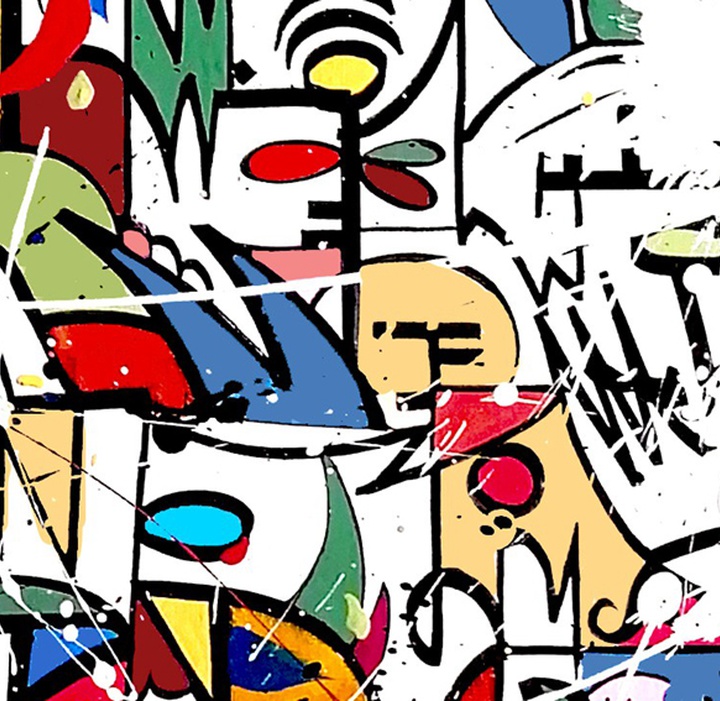 گالری آثار نقاشی گرافیتی انتزاعی گولون ماهه (لیتو) از فرانسه